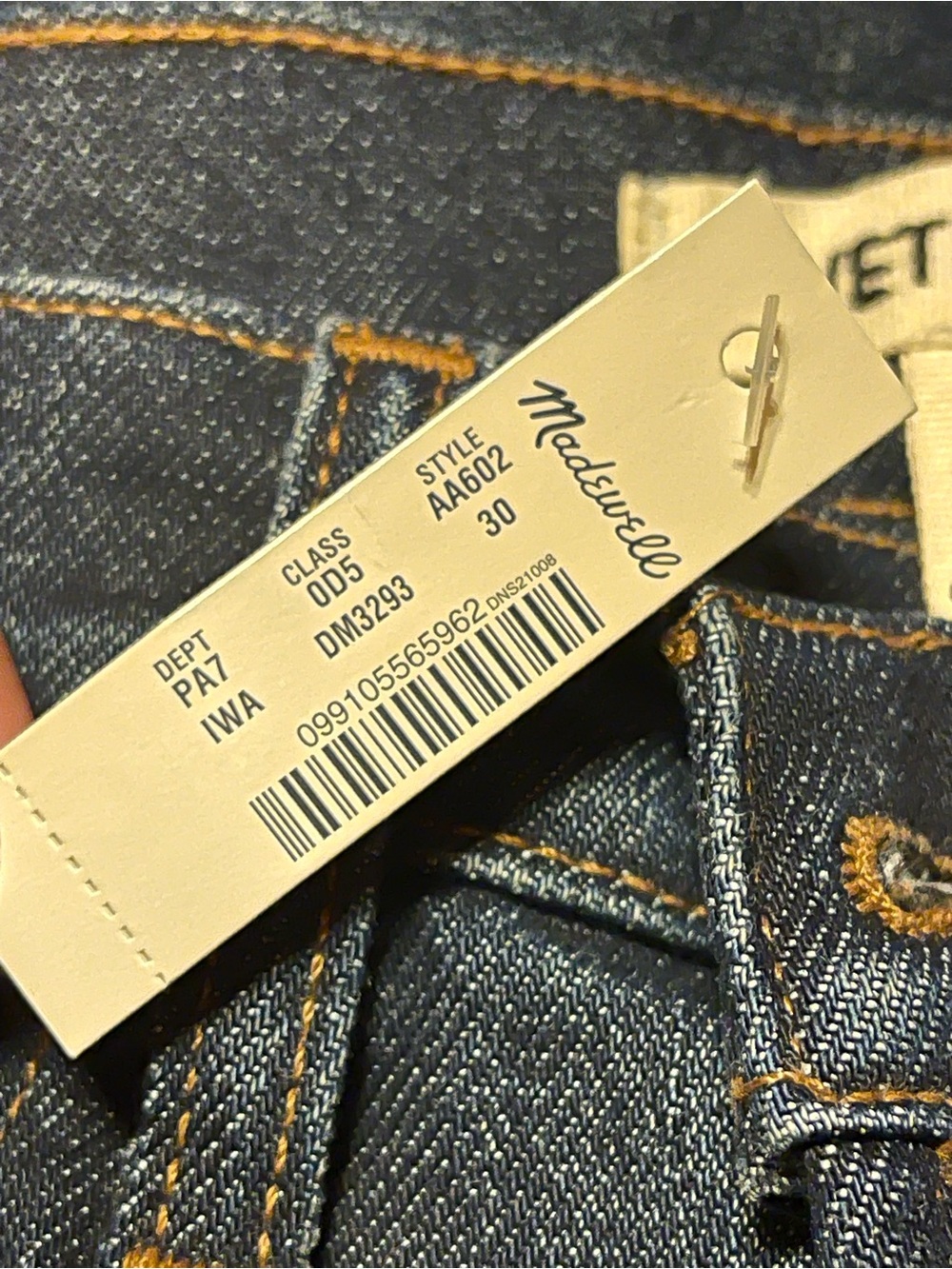 Madewell Rivet & Thread Perfect Vintage High Rise Jeans- Selvedge Edition - Picture 6 of 14